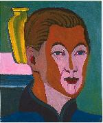 Ernst Ludwig Kirchner Head of the painter oil on canvas